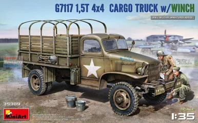 MIA35389 1:35 Miniart G7117 1.5t 4x4 Cargo Truck with Winch