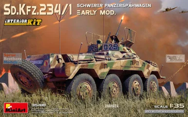 MIA35410 1:35 Miniart Sd.Kfz.234/1 Schwerer Panzerspahwagen Early [Interior Kit]