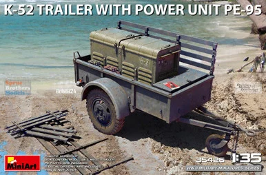 MIA35426 1:35 Miniart K-52 Trailer with Power Unit PE-95