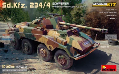 MIA35427 1:35 Miniart Sd.Kfz.234/4 Schwerer Panzerspahwagen 7.5cm [Interior Kit]