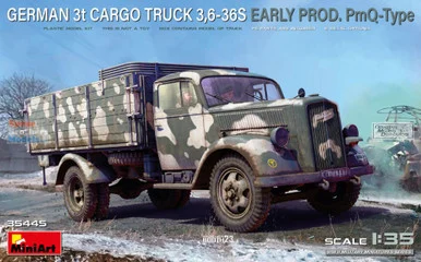 MIA35445 1:35 Miniart German 3t Cargo Truck 3.6-36S Early Production PmQ-Type