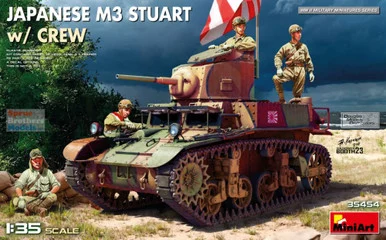 MIA35454 1:35 Miniart Japanese M3 Stuart With Crew