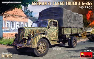 MIA35456 1:35 Miniart German 3-ton Cargo Truck 3.3-36S Mid Production