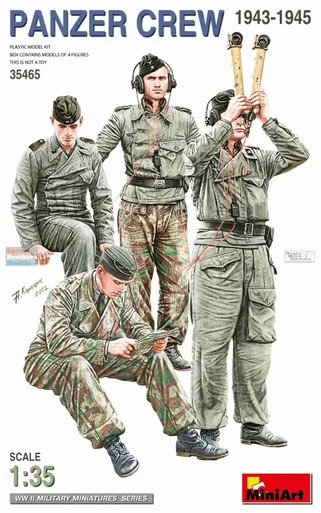 MIA35465 1:35 MiniArt Panzer Crew 1943-1945 Figure Set