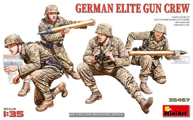 MIA35467 1:35 MiniArt German Elite Gun Crew Figure Set