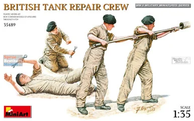 MIA35489 1:35 MiniArt British Tank Repair Crew Figure Set