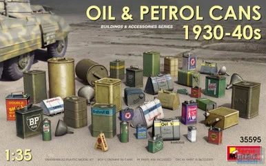 MIA35595 1:35 Miniart Oil & Petrol Cans 1930s-40s