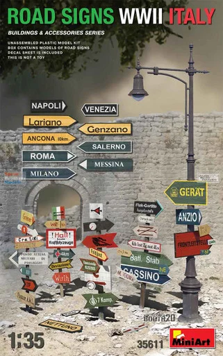 MIA35611 1:35 Miniart Road Signs (WW2 Italy)