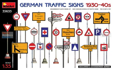 MIA35633 1:35 Miniart German Traffic Signs 1930-40s