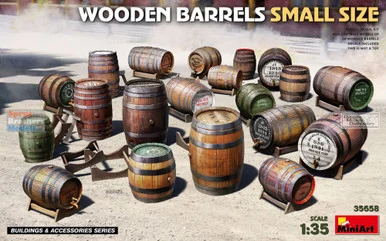 MIA35658 1:35 Miniart Wooden Barrels (Small Size)