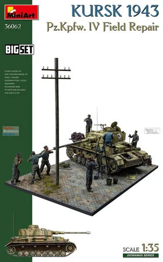 MIA36062 1:35 Miniart BigSet Kursk 1943 - Panzer Pz.Kpfw.IV Field Repair