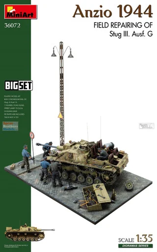 MIA36072 1:35 Miniart BigSet Anzio 1944 - Field Repairing of STuG III Ausf.G