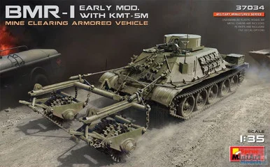 MIA37034 1:35 Miniart BMR-1 Early Mod with KMT-5M Mine Clearing Armored Vehicle