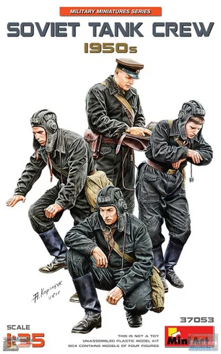 MIA37053 1:35 MiniArt Soviet Tank Crew 1950s Figure Set
