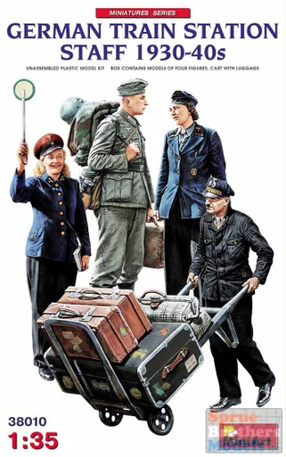MIA38010 1:35 MiniArt German Train Station Staff 1930-40s Figure Set