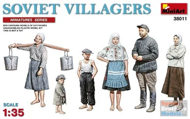 MIA38011 1:35 MiniArt Soviet Villagers Figure Set