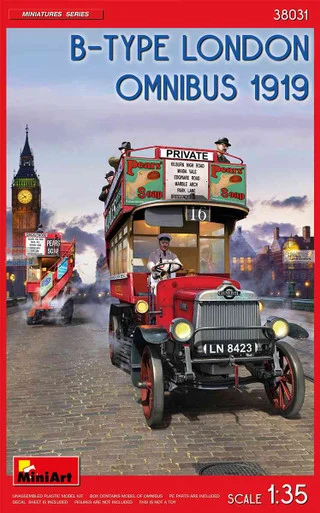 MIA38031 1:35 Miniart B-Type London Omnibus 1919