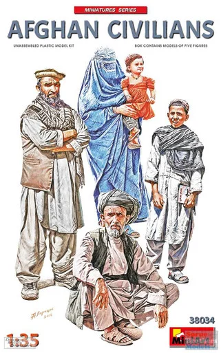 MIA38034 1:35 MiniArt Afghan Civilians (5 figures)
