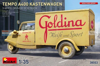 MIA38053 1:35 Miniart Tempo A400 Kastenwagen Delivery Box Truck