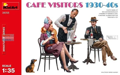 MIA38058 1:35 MiniArt Cafe Visitors 1930-40s