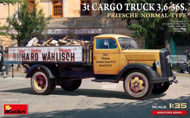 MIA38079 1:35 Miniart 3t Cargo Truck 3,6-36S. Pritsche-Normal-Type