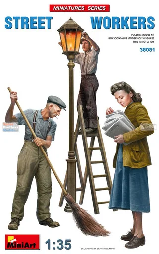 MIA38081 1:35 MiniArt Street Workers Figure Set