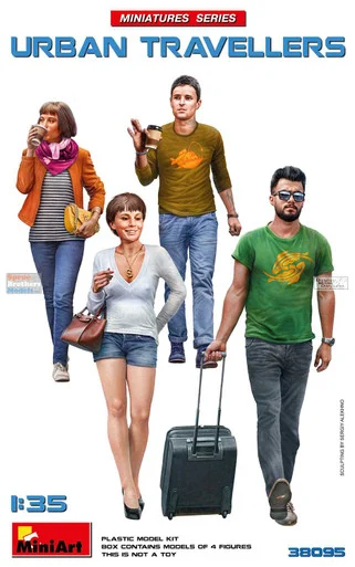 MIA38095 1:35 MiniArt Modern Urban Travellers Figure Set