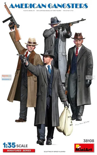 MIA38108 1:35 MiniArt American Gangsters Figure Set
