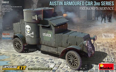 MIA39012 1:35 Miniart Austin Armoured Car 3rd Series Freikorps Service