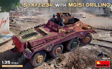 MIA40014 1:35 Miniart Sd.Kfz.234 with MG151 Drilling