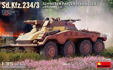 MIA53001 1:35 Miniart Sd.Kfz.234/3 Schwerer Panzerspahwagen Stummel