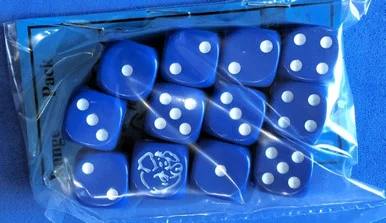 PIGXX208 - PIGGY DICE (12) - MID BLUE