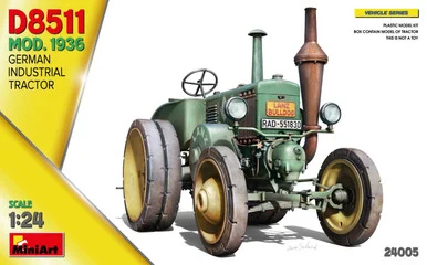 1/24 Miniart German Industrial Tractor D8511 Mod. 1936