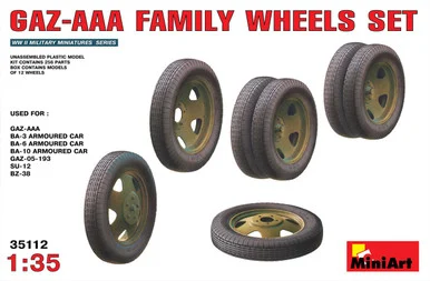 1/35 Miniart GAZ-AAA Family Wheels set