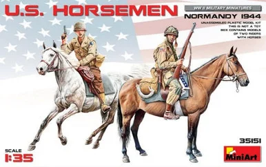 1/35 Miniart US Horsemen Normandy 1944 (2 Mtd)