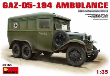 1/35 Miniart GAZ-05-194 Ambulance Plastic Model Kit