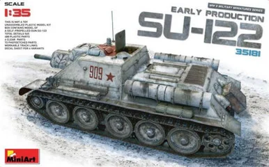1/35 Miniart Soviet Su122 Early Production Self-Propelled Howitzer on T34 Tank Chassis