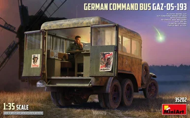 1/35 Miniart German Command Bus GAZ-05-193 Plastic Model Kit