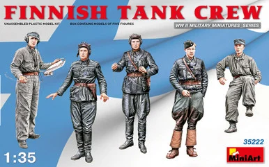 1/35 Miniart Finnish Tank Crew (x5 Figure Set)