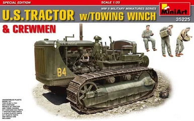1/35 Miniart US Army Tractor w/Towing Winch & 3 Crew (Special Edition)
