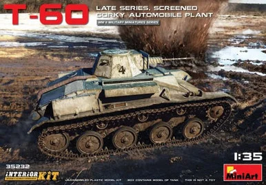 1/35 Miniart WWII T60 Late Series Screened Gorky Plant Tank w/Full Interior