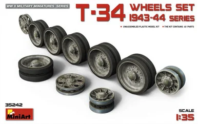 1/35 Miniart T-34 Wheels Set. 1943-44 Series