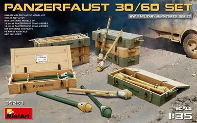 1/35 Miniart WWII Panzerfaust 30/60 Infantry Weapons w/Ammo Boxes