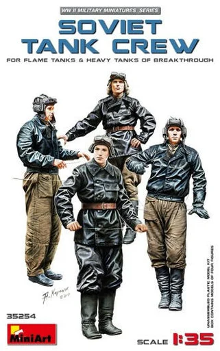 1/35 Miniart Soviet Tank Crew for Flame & Heavy Tanks of Breakthrough (4)