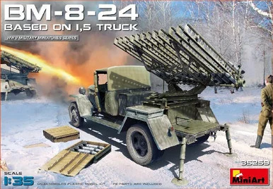 1/35 Miniart Soviet BM8-24 Rocket Launcher Based on 1.5-Ton Truck
