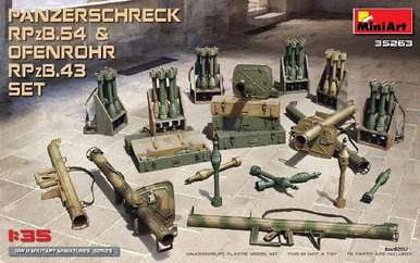 1/35 Miniart Panzerschreck RPzB54 & Ofenrohr RPzB43 Anti-Tank Rocket Launcher Set
