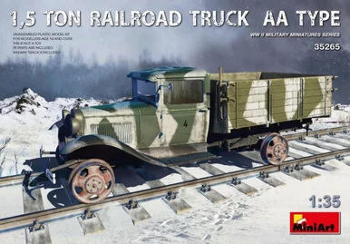 1/35 Miniart German 1.5-Ton AA-Type Stake Bed Railroad Truck