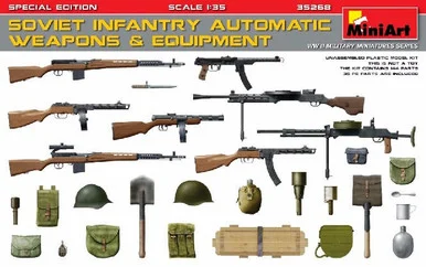 1/35 Miniart WWII Soviet Infantry Automatic Weapons & Equipment (Special Edition)