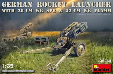 1/35 Miniart German Rocket Launcher w/28cm WK SPR & 32cm WK Flamm