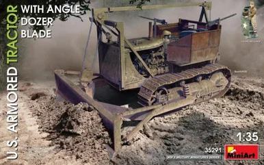 1/35 Miniart US Armored Tractor w/Angled Dozer Blade